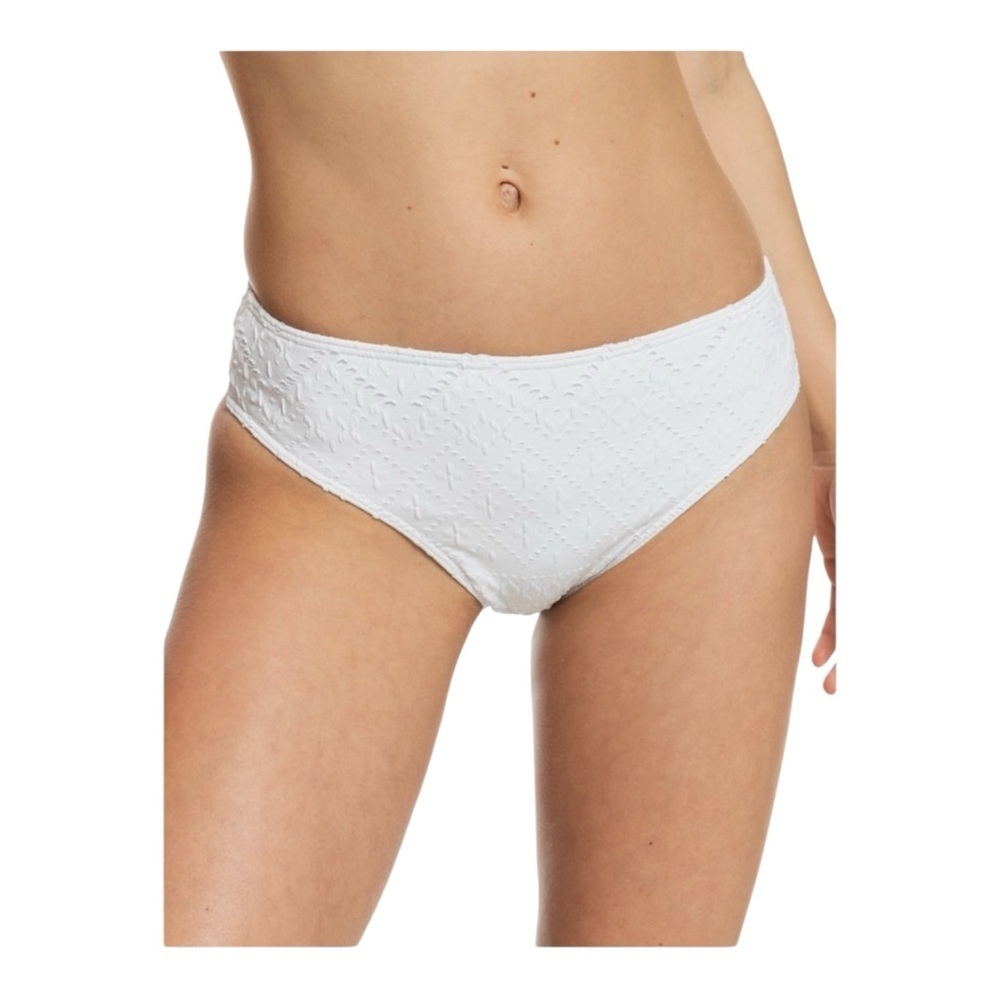 Roxy Quiet Beauty - Hipster Bikini Bottoms in white NWT